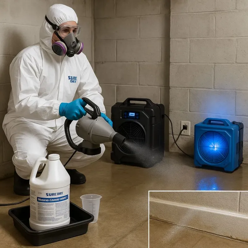 Sanitization and Odor Removal process in Sebastian, TX